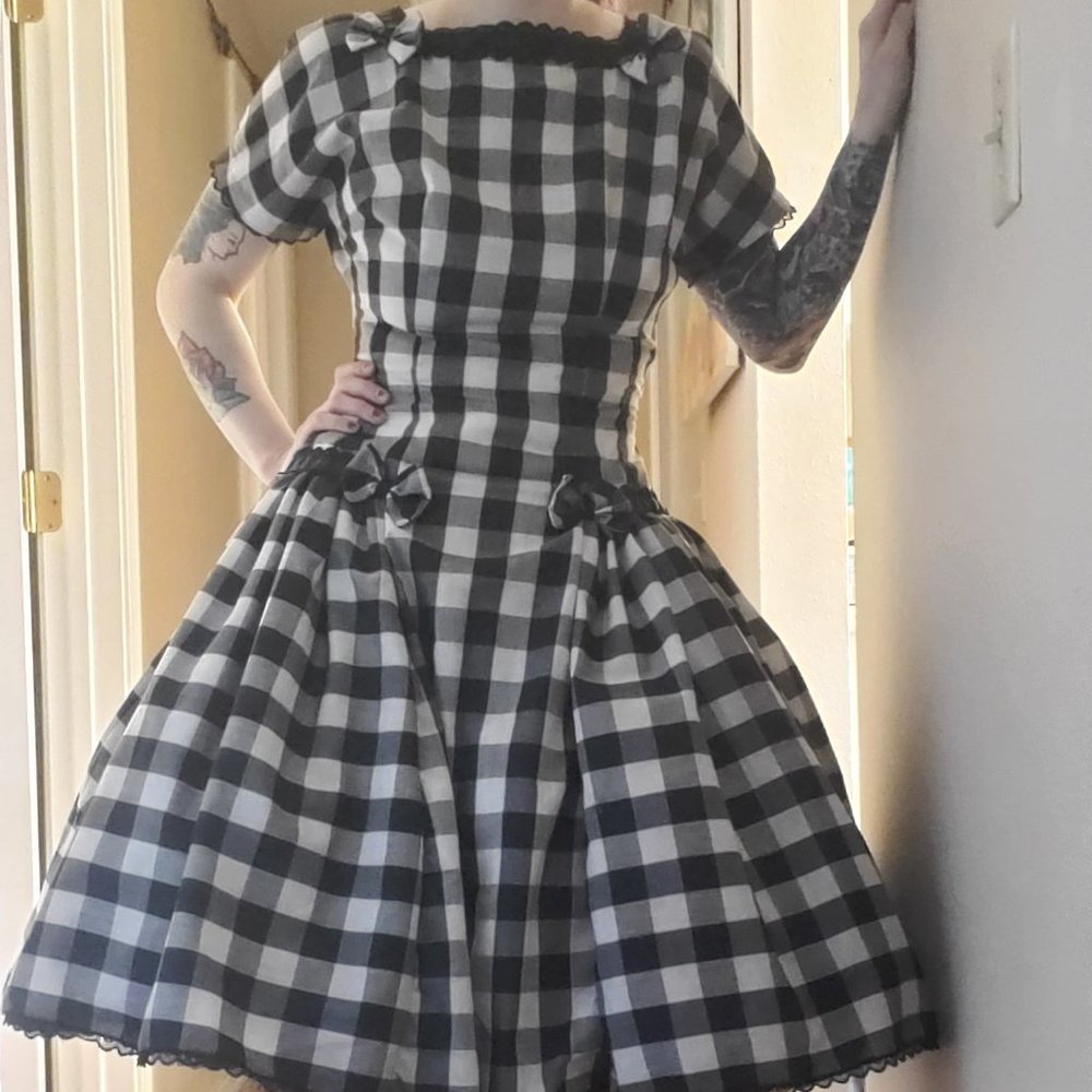 Vintage Gingham gown - Picture 11 of 12